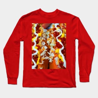 Hot dog pattern Long Sleeve T-Shirt